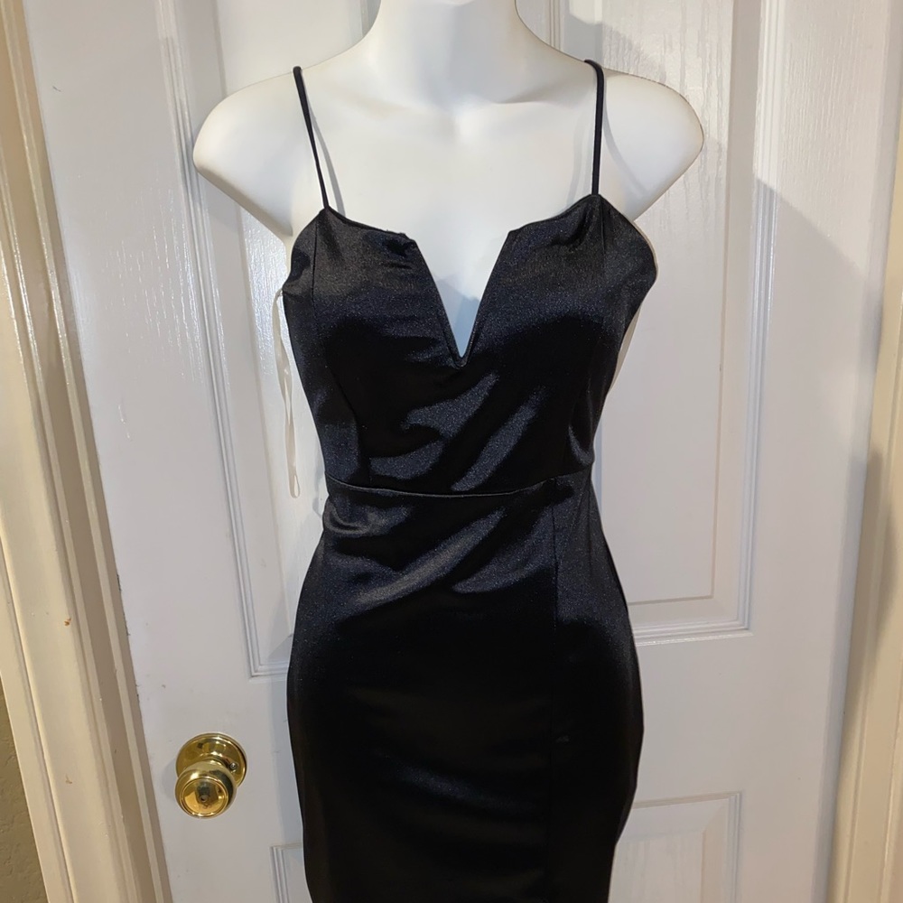 Satin bodycon dress